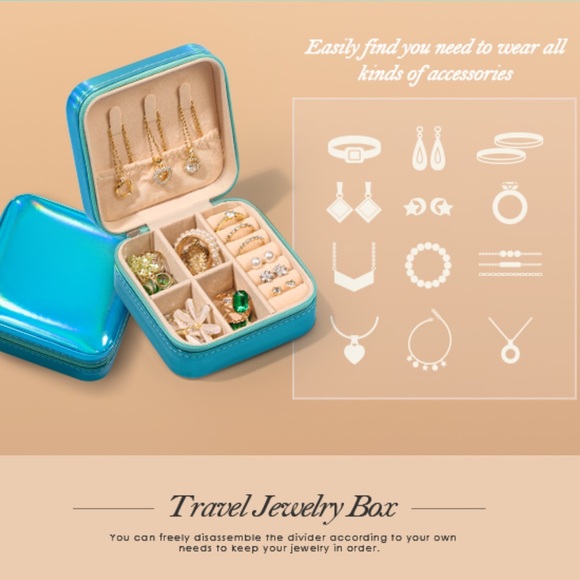 Portable Jewelry Box, Adjustable Ring & Ankle Bracelet Bundle - Picture 15 of 15